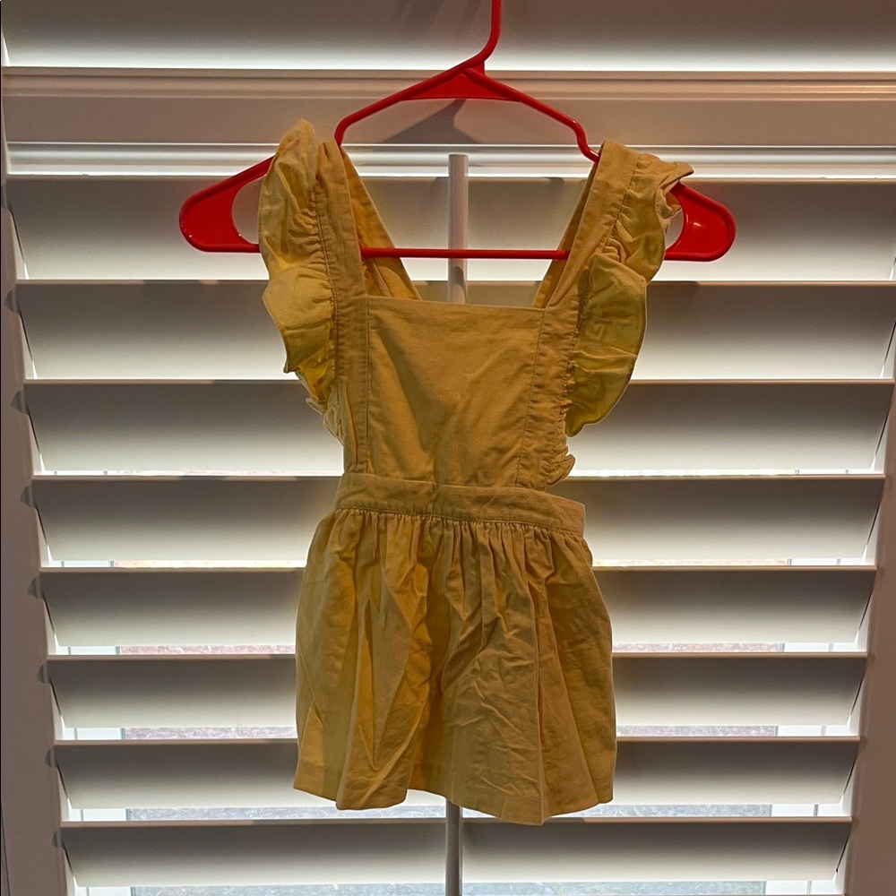 Yellow Ruffled Kids Dress